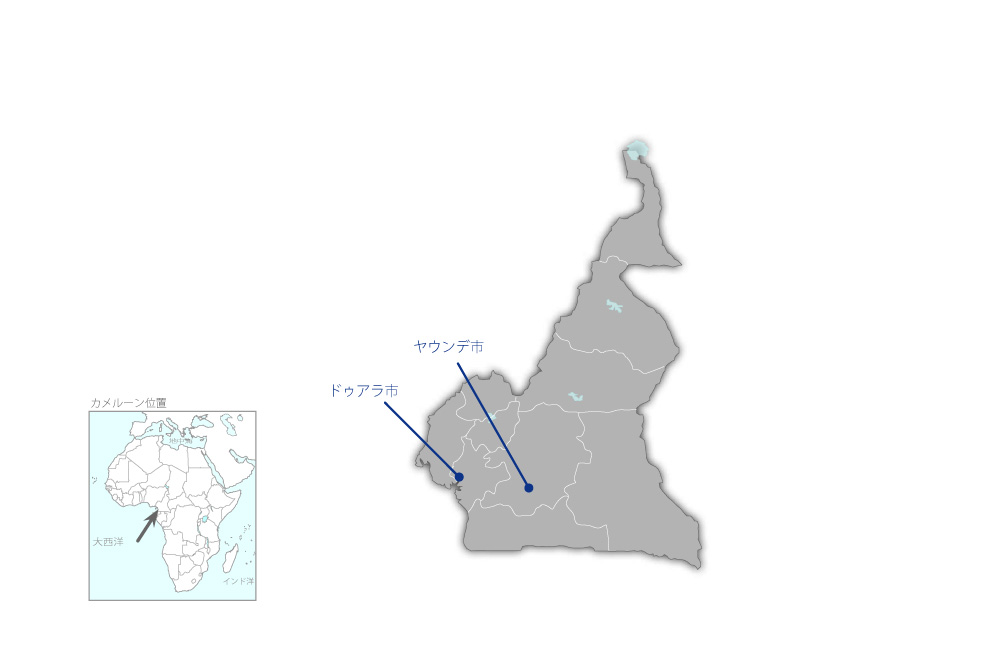 中小企業品質・生産性向上（カイゼン）プロジェクトの協力地域の地図