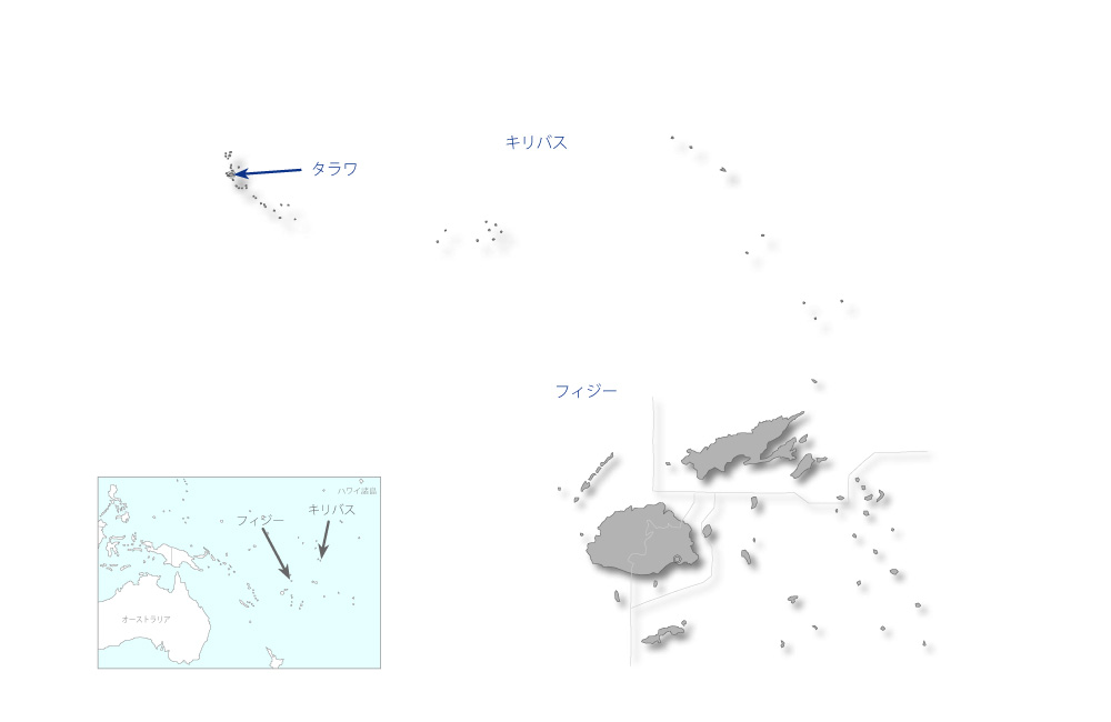 生活習慣病対策プロジェクトの協力地域の地図