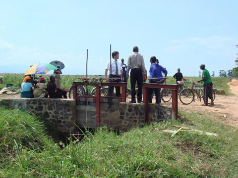 プロジェクトサイト付近の灌漑設備（2014年11月）