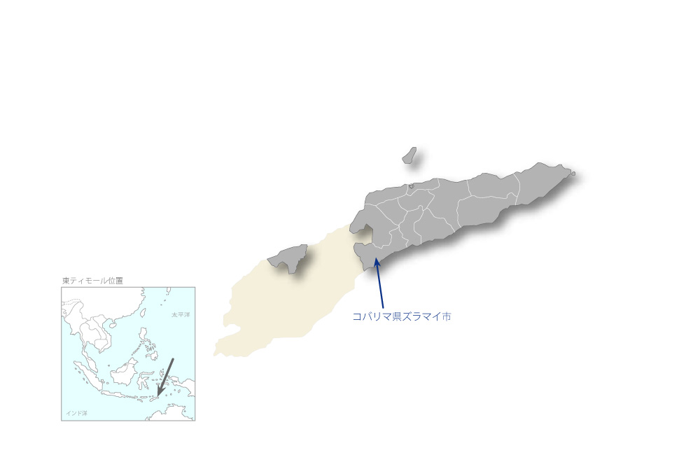 モラ橋護岸計画の協力地域の地図