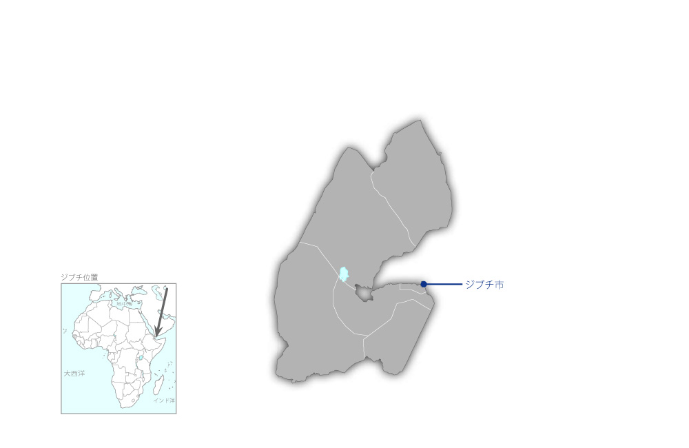 海上保安能力向上のための巡視艇建造計画の協力地域の地図