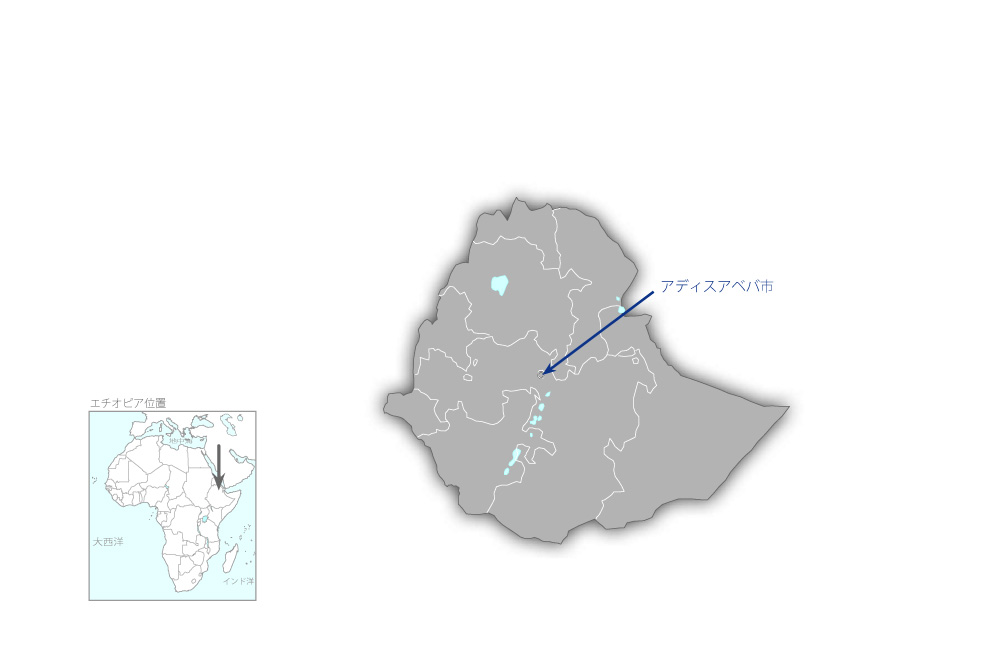 水技術機構（EWTI）研修運営管理能力強化プロジェクトの協力地域の地図