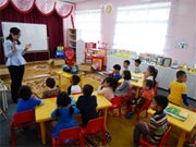 第61幼稚園の地震防災の授業を見学