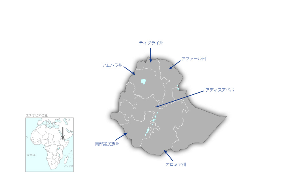 幹線道路軸重計整備計画の協力地域の地図