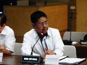 DPWH、ドロイ副局長（プロジェクトマネージャー）からの活動報告