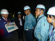 国道357号東京港トンネル建設現場視察