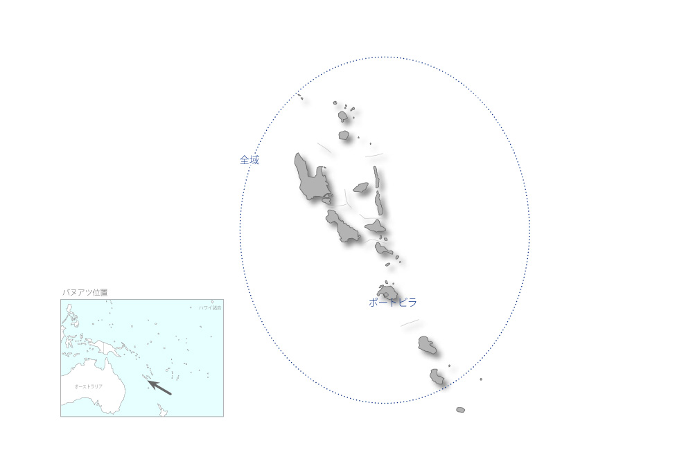 豊かな前浜プロジェクトフェーズ3の協力地域の地図