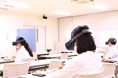 愛媛大学でのVRを用いた感染対策に関する講義