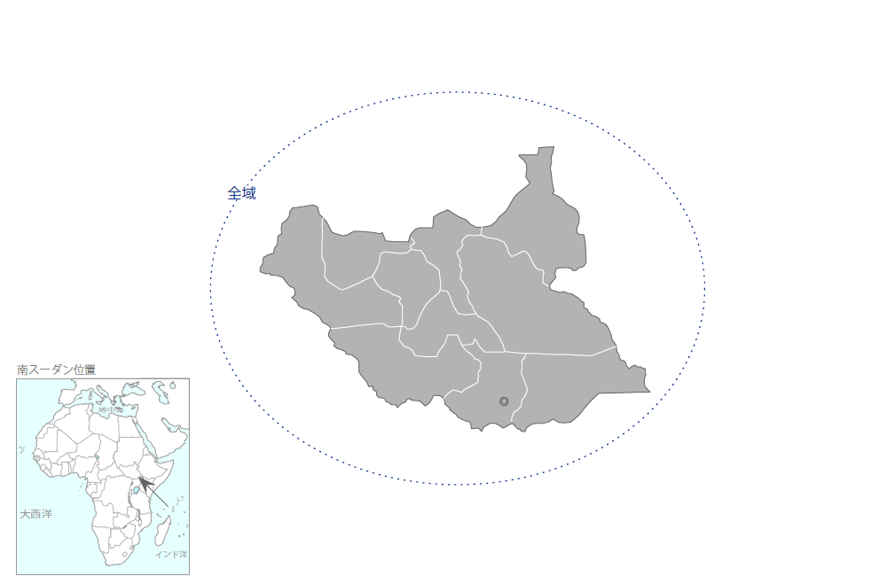 CAMP/IDMP実施能力強化プロジェクトの協力地域の地図