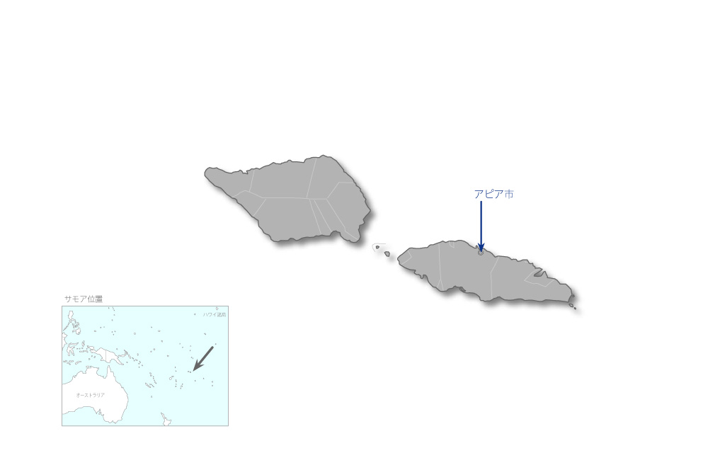 太平洋気候変動センター建設計画の協力地域の地図