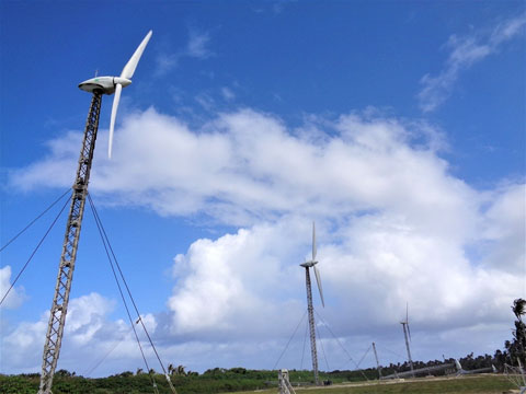 風力発電施設の各稼働状況