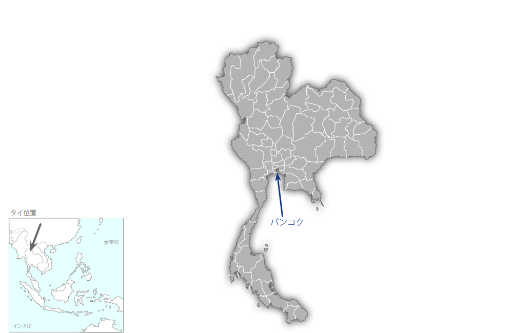 産業集積地におけるArea-BCMの構築を通じた地域レジリエンスの強化の協力地域の地図