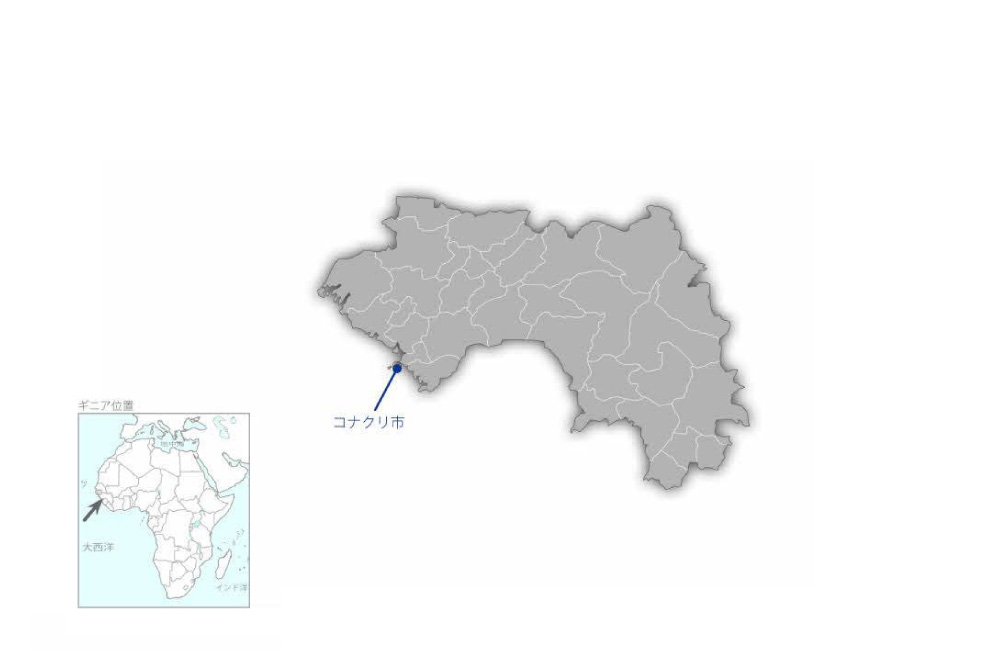 カポロ漁港整備計画の協力地域の地図