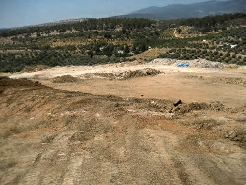 ジェラシュの新規中継基地建設予定地。