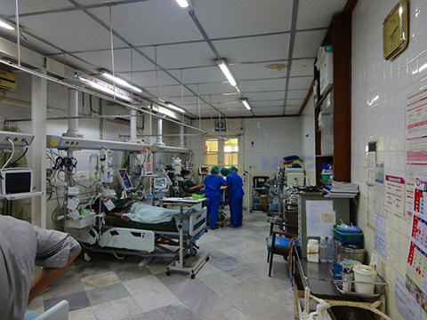 (協力実施前)ヤンゴン総合病院　心臓血管外科病棟の様子