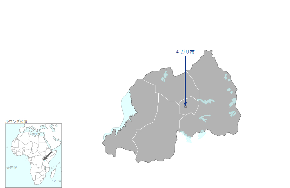 第三次変電及び配電網整備計画の協力地域の地図