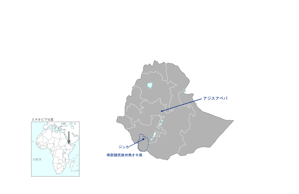 特殊土地盤上道路災害低減に向けた植物由来の土質改良材の開発と運用モデルの協力地域の地図