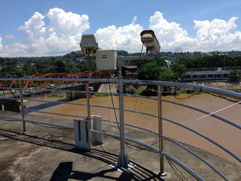 現地調査箇所の様子（カガヤン・デ・オロ市庁舎の既存設備（CCTV））