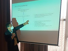 Briefing the aim of the workshop by Mr. Kanazawa