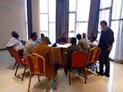 Group discussion on identifying climate change related problems