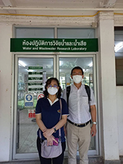 Dr. Kubota and Dr. Pairaya Choeisai at Khon Kaen Univ.
