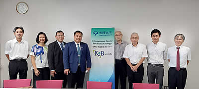 Visit to the International Center for Biotechnology, Osaka University