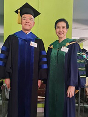 Prof. M. Morikawa and Prof. Arinthip T., Project Manager (left to right)