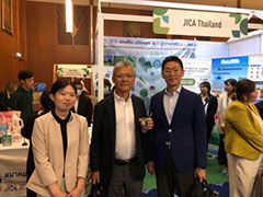 Ms. A. Tsuchiya, Dr. Morikawa and Mr. O. Kobayashi (left to right)