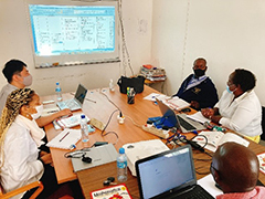 Mathematics Team discussing curriculum revision