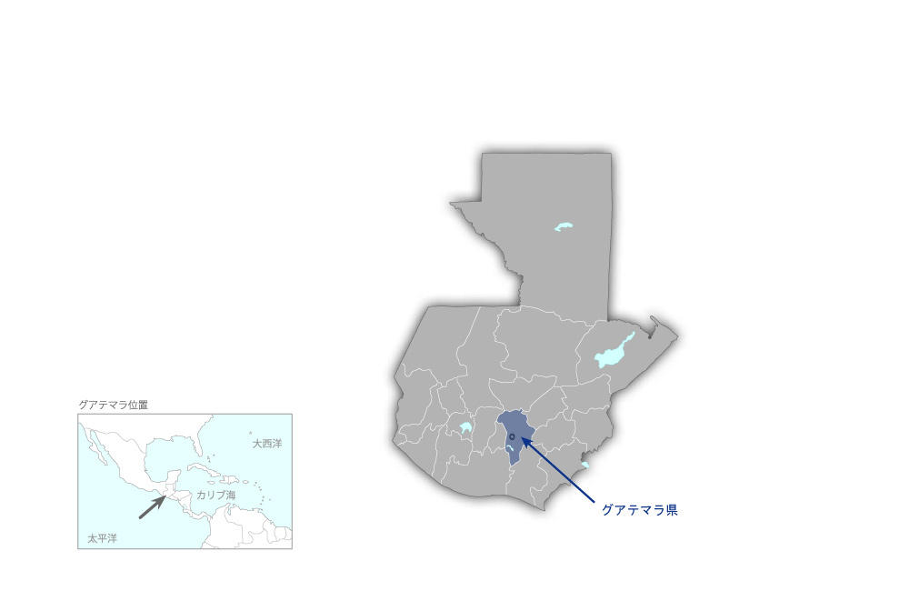 地域警察プロジェクトの協力地域の地図