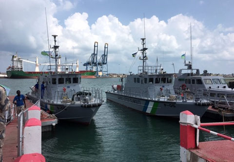 ジブチ沿岸警備隊保有20m型巡視艇（無償資金協力「海上保安能力向上のための巡視艇建造計画」整備）