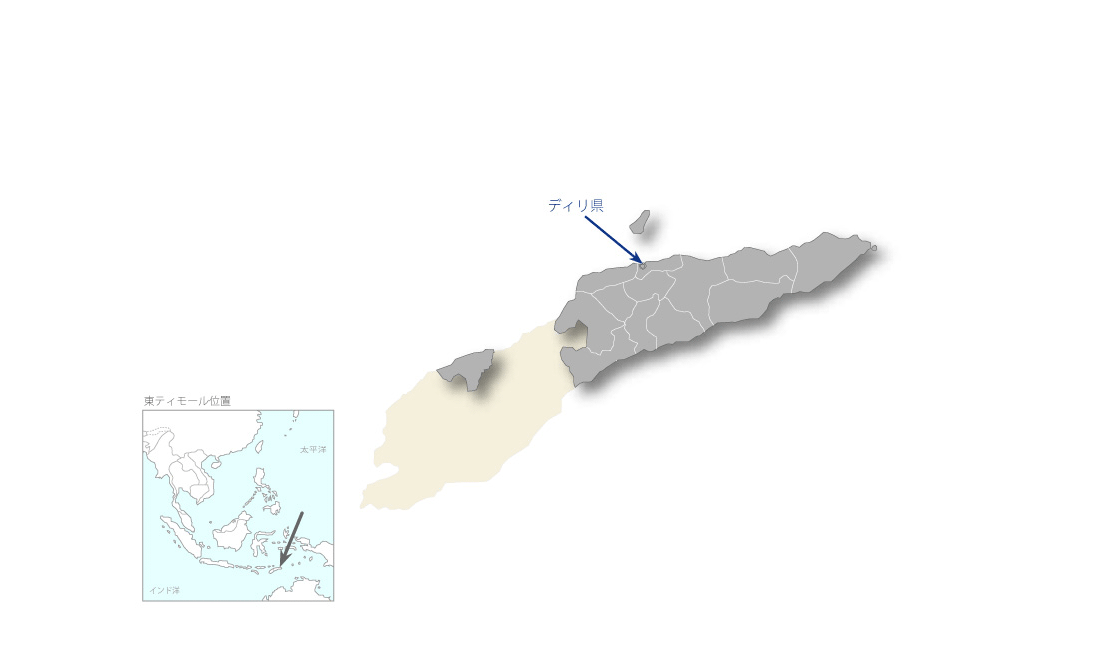 プレジデンテ・ニコラウ・ロバト国際空港整備計画の協力地域の地図