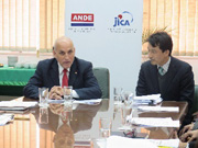ANDE総裁とJICA事務所長