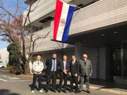 プロジェクト協力機関の一つ日本食品分析センター　多摩研究所表敬・視察。