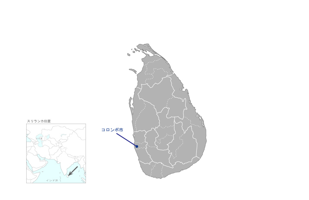 流域戦略に基づく地方防災計画策定を通じた防災主流化促進プロジェクトの協力地域の地図