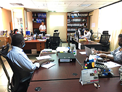 Mr Koyama's work completion report meeting