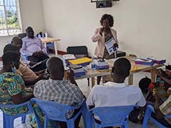 Project provided Tablets with extension officers at the workshop