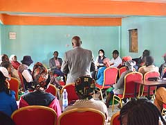 Farmers shared their finding to the participants after filling in the forms.