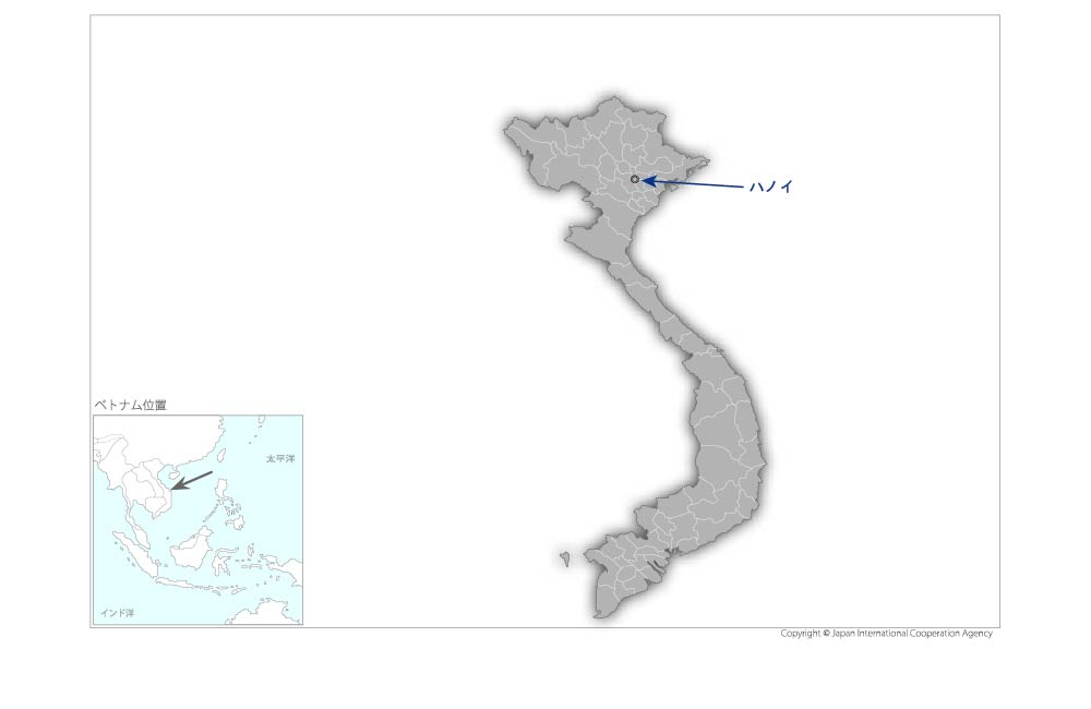 国際財務報告基準（IFRS）導入支援プロジェクトの協力地域の地図