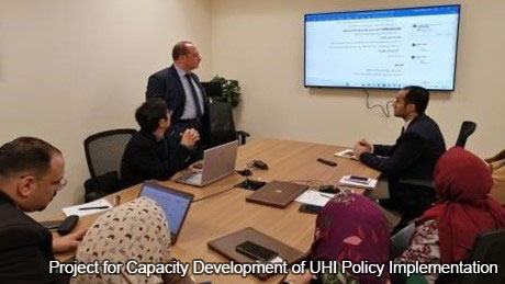 カスタマーサービスSOP策定の様子(写真提供:Project for Capacity Development of UHI Policy Implementation)