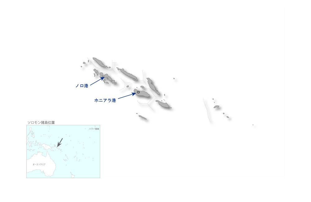 電子海図策定支援プロジェクトの協力地域の地図