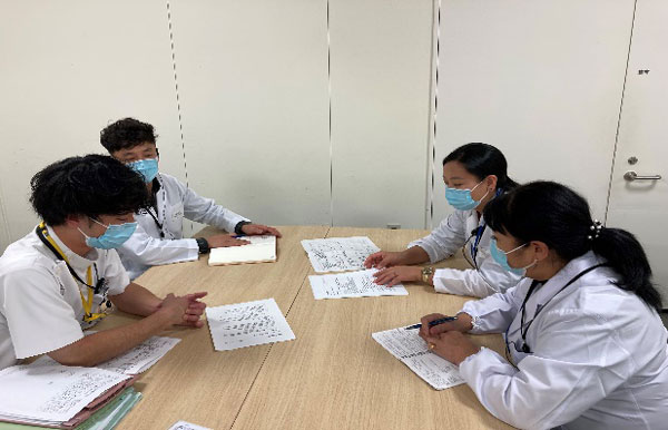 東京都健康長寿医療センターでの新人指導見学