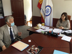 保健開発センター（CHD）Narantuyaセンター長との初面談