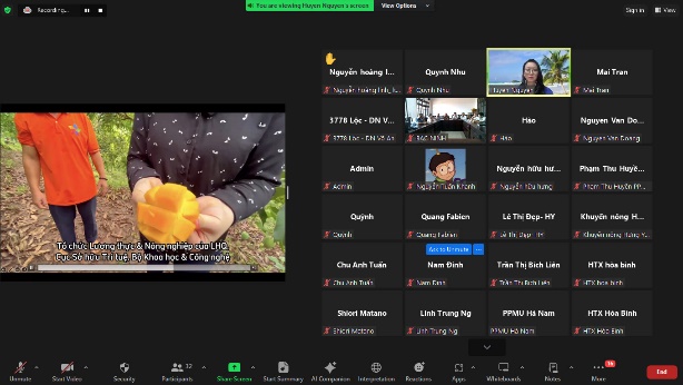 デモ動画（ソンラ省ローカルマンゴー）に関する質疑応答