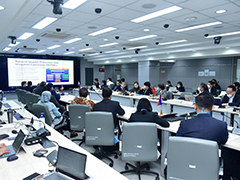 Peer review participants were briefed about the overview of DHM in Thailand at MOPH.