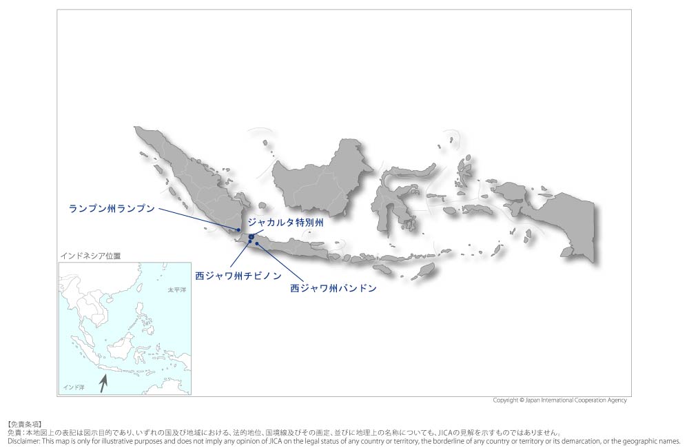フードエステート廃棄物の変換技術によるバイオ循環経済の樹立の協力地域の地図