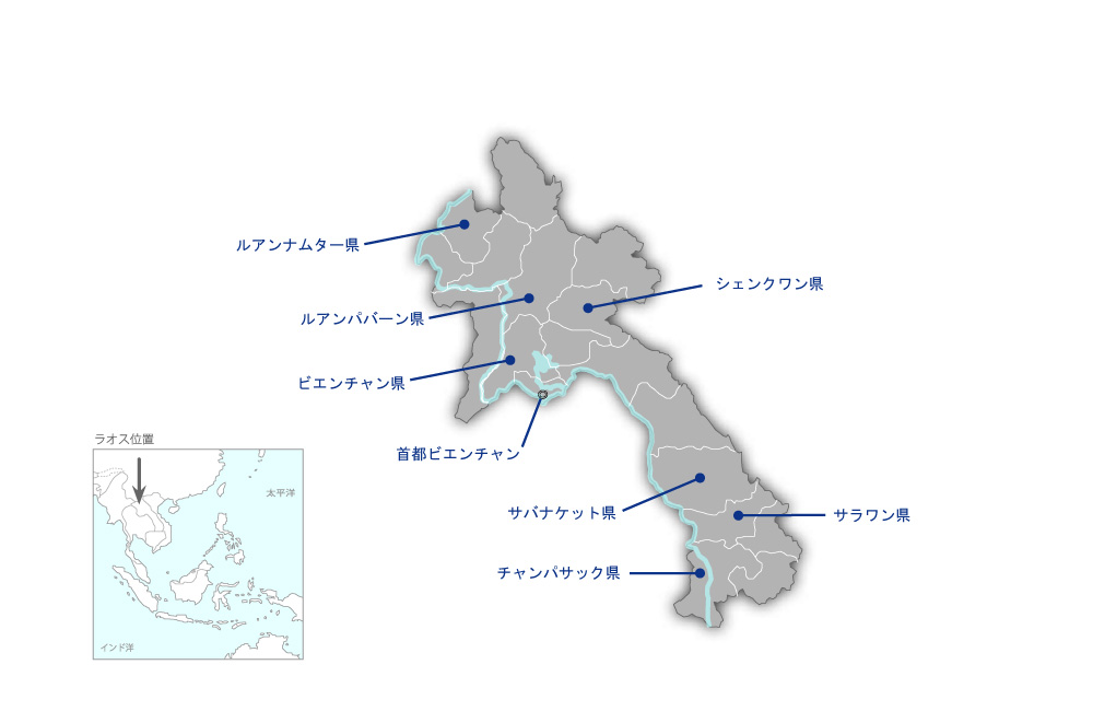 教員養成校改善計画の協力地域の地図