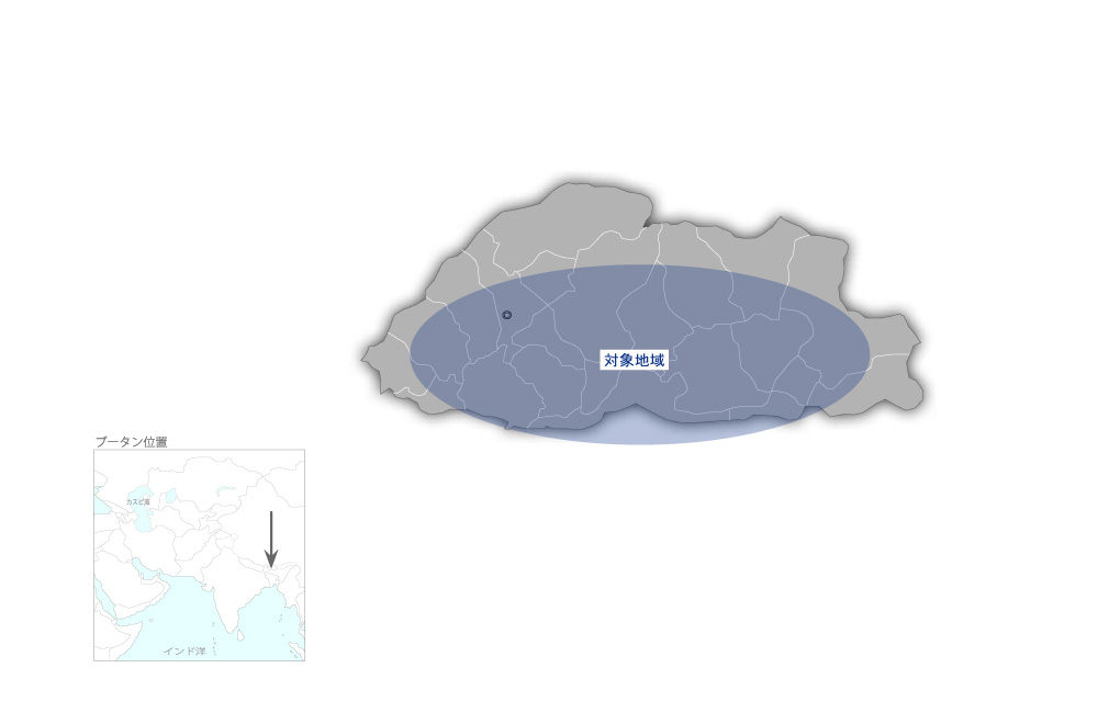 デジタル地形図整備計画の協力地域の地図