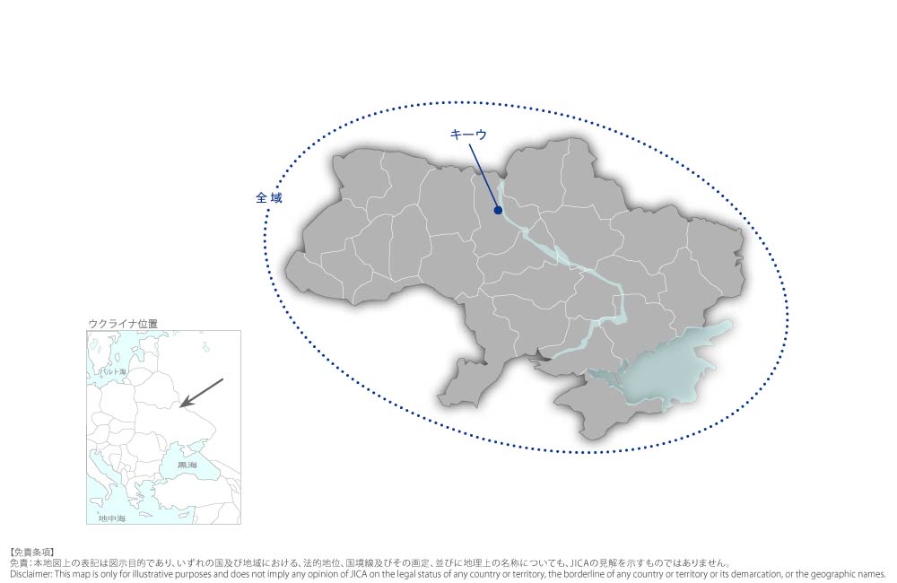 緊急復旧計画（フェーズ4） の協力地域の地図