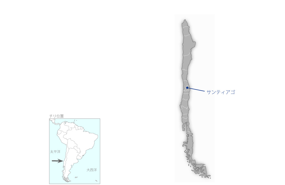 環境センターの協力地域の地図